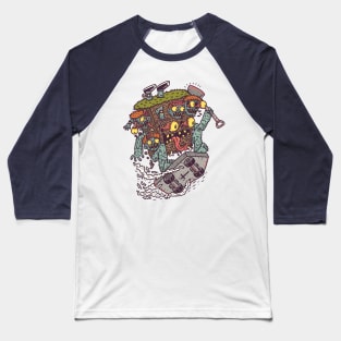 Graveyard Monster Baseball T-Shirt